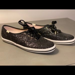 Black Glitter Kate Spade Keds